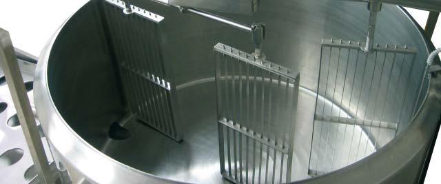 Käsekessel SKH besteht aus: Grundausstattung: Dreiwandiger, energiesparender, isolierte rostfreiem Stahl- Behälter W.Nr.1.