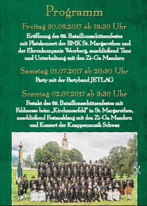Gemeindeblatt Buch in Tirol 49 Schützenkompanie St. Margarethen Die Beteiligung der Schützenkompanie St.