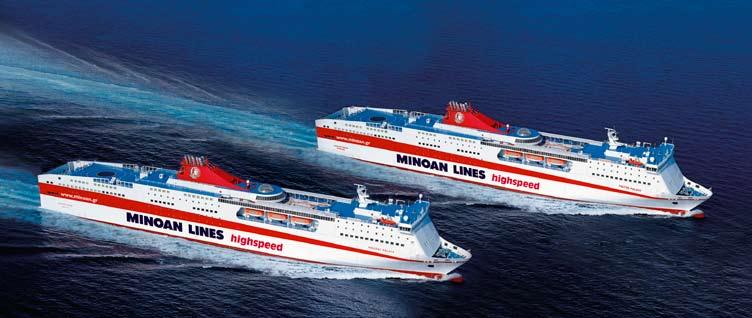 PIRÄUS - HERAKLION - PIRÄUS mit den schnellsten Cruise-Ferries in Griechenland!