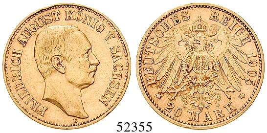 , 1888-1918 20 Mark 1897, A. Gold. J.252. kl.