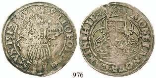 ss-vz 95,- 979 Erzherzog Ferdinand, 1564-1595 Taler o.j., Hall. 28,14 g.
