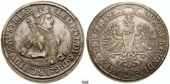 Brustbild r. / Drei Wappen. Herinek 698var. vz 90,- 984 Ferdinand II.
