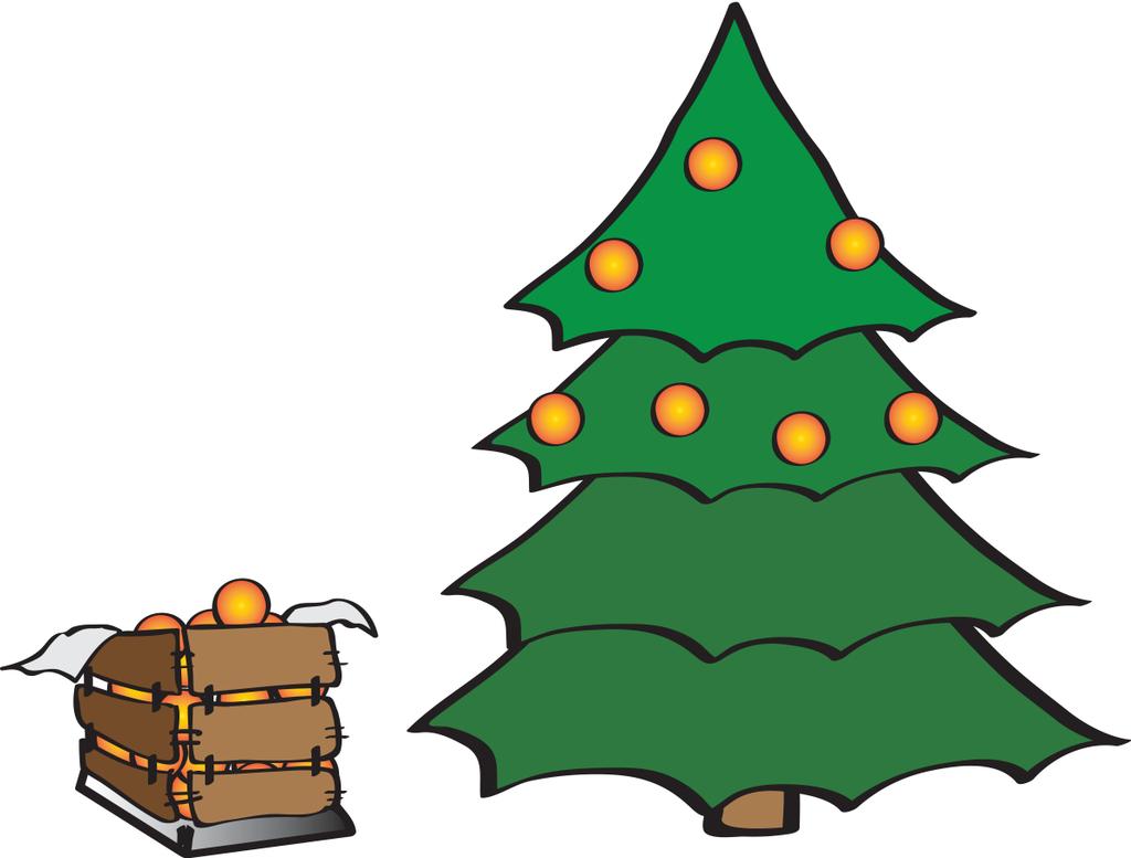 2 Der Weihnachtsbaum Herr Hammer, der Hausmeister, hat heute eine Tanne auf die Bühne gestellt. Nele bringt Weihnachtskugeln mit. Im Karton sind 19 Kugeln.