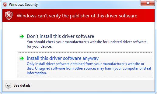 USB-to-Serial Adapter Another security prompt is displayed (Fig. 1.11). Click on Install this driver software anyway.
