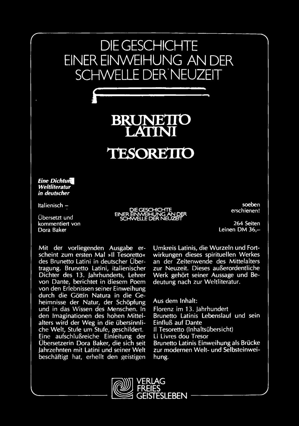 Brunetto Latini, italienischer Dichter des 13.