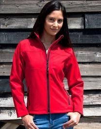 Result Ladies Classic Soft Shell Jacket Art.-Nr.: RT121F Herst.-Nr.: R121F Wasserdicht bis 8.000 mm, winddicht und atmungsaktiv (1.