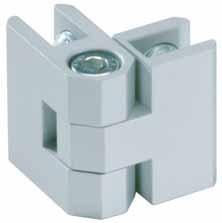 Plattenverbinder Winkel-Verbinder Material: Aluminium; Farbe: silber; Oberfläche: eloxiert Plattenstärke: 3-5