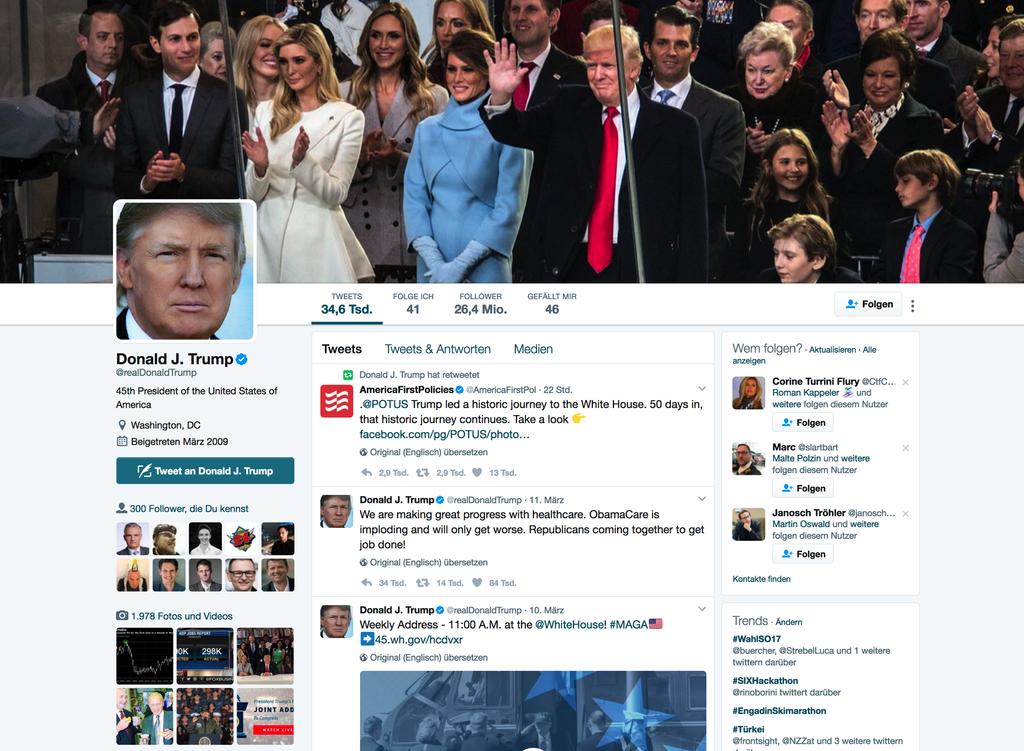 Twitter: Donald Trump hat
