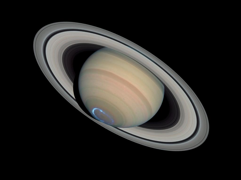 Die äußeren Planeten: Saturn NASA Durchmesser 108 728 km (Pol) bzw.