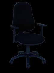 OFFICE-DREHSTÜHLE Büro-Drehstuhl Sitz- und Rückenflächen sind ergonomisch geformt Mittelhohe Rückenlehne In Neigung und Höhe stufenlos verstellbar Sitzkomfort durch Spezial-Bandscheibensitz