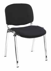 : 220220 Besucherstuhl/ Konferenzstuhl mit Armlehnen Verschweißtes, langlebiges Stahl-Ovalrohr-Gestell Sitz- und Rückenlehnenpolster ergonomisch geformt Rückenlehne mit schwarzer