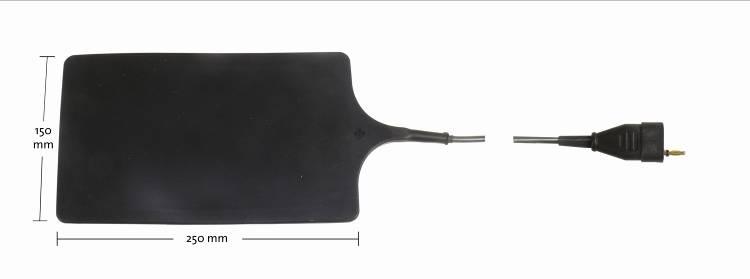 Gummielektroden Rubber Electrode 730K0001 Mehrfach verwendbar Ungeteilt mit einem Gummispannband Zuleitung 240K0007 oder 245N0007 zusätzlich benötigt!