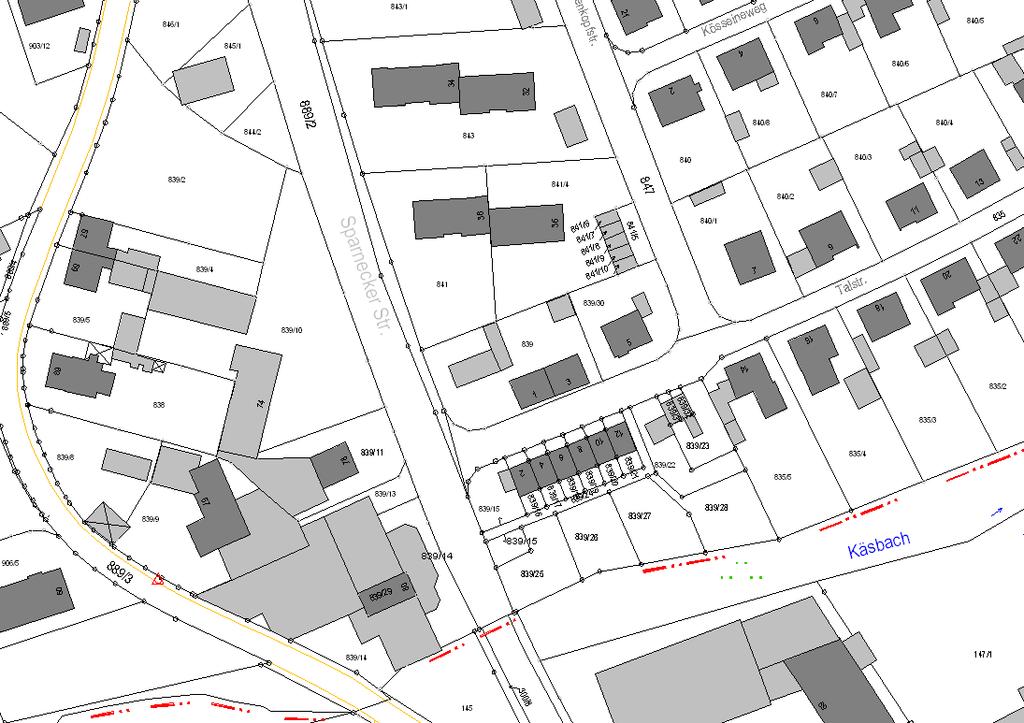 Bauflächen-Broschüre der Stadt Münchberg (Seite 5) Bauplätze für Mehrfamilienhäuser städtische Bauplätze Wohngebiet Talstraße (Stadtplan D 5) Bebauungsplan: Wohnbereich: Besonderheiten: nicht