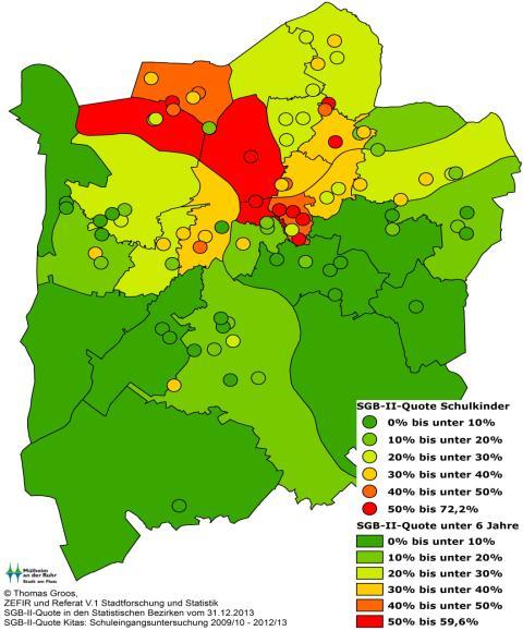 Ruhrgebiet besonders von Armut betroffen  Beispiel Mülheim a.d.r.