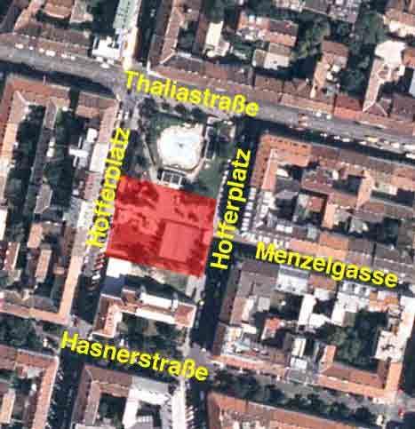 2.2.2 HOFFERPLATZ Der Hofferplatz befindet sich im 16.Wiener Gemeindebezirk. Der Platz wurde 1883 nach dem Baumeister und Gemeinderat Kaspar Hofer (1810-1871) benannt.
