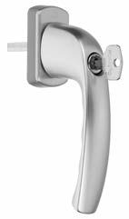0 Handle, aluminium (silver) with square spindle 7 mm, incl. 2 fixing screws M5x30 Height: approx. 130 mm Depth: approx. 50 mm PU = 1 piece 557.
