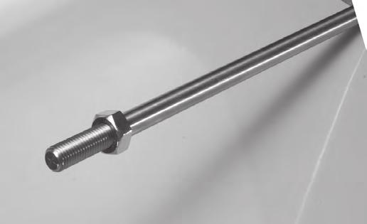 5 M12 Scheibentiefe in mm Pane depth in mm Zugstange in mm Connecting rod in mm Abstand Konsolen Gap between brackets