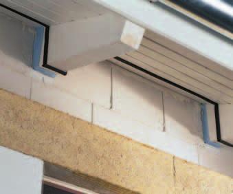 Dachanschluss Der Anschluss zum Dachbereich muss ebenfalls dicht ausgeführt sein, damit keine Feuchtigkeit in die Konstruktion gelangt.