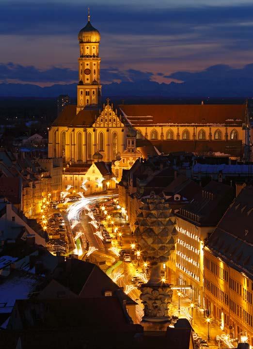 AUGSBURG ganzjährig Augsburg Stadt der Reformation Das über 2000 Jahre alte Augsburg erlebte während der Renaissance seine stadtgeschichtlich bedeutendste Zeit.
