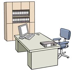 Die Frauen-Beauftragte braucht für ihre Arbeit Platz, zum Beispiel ein Büro. Sachen, zum Beispiel einen Computer.