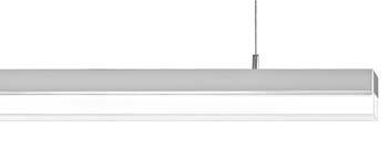 SPINAled Pendelleuchten mit Linearlinse klar/matt, 60 Montage: Zur Montage an Decke, 2 Stahlseilabhängungen vernickelt, Länge 2500 mm, stufenlos höheneinstellbar, 2 Kabelhalter, Kabel transparent 2 0.