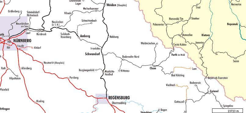 Ausbau/Elektrifizierung Nürnberg Amberg Schwandorf Sachstand Bisher nicht im BVWP enthalten Von der Staatsregierung im März 2013 für die Fortschreibung des BVWP