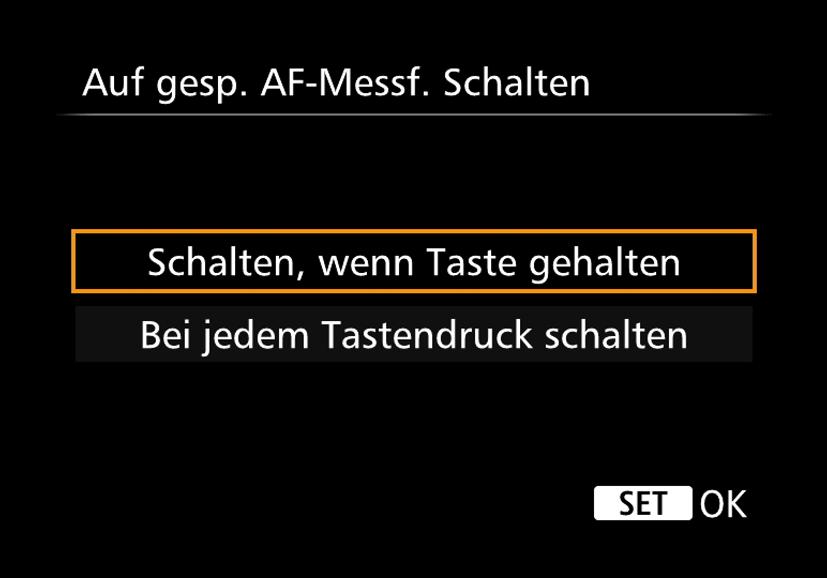 M-Fn-Taste anpassen Auch die meisten Optionen für die M-Fn-Taste haben Sie bereits zuvor kennengelernt. Neu ist hier die Möglichkeit, mit der Tasten neben dem oberen Display zu wechseln.