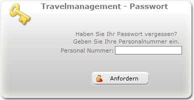 Anschließend wird die Webseite mit dem normalen Anmeldedialog angezeigt, wo man nun die Personalnummer und das so eben generierte Passwort eingibt.