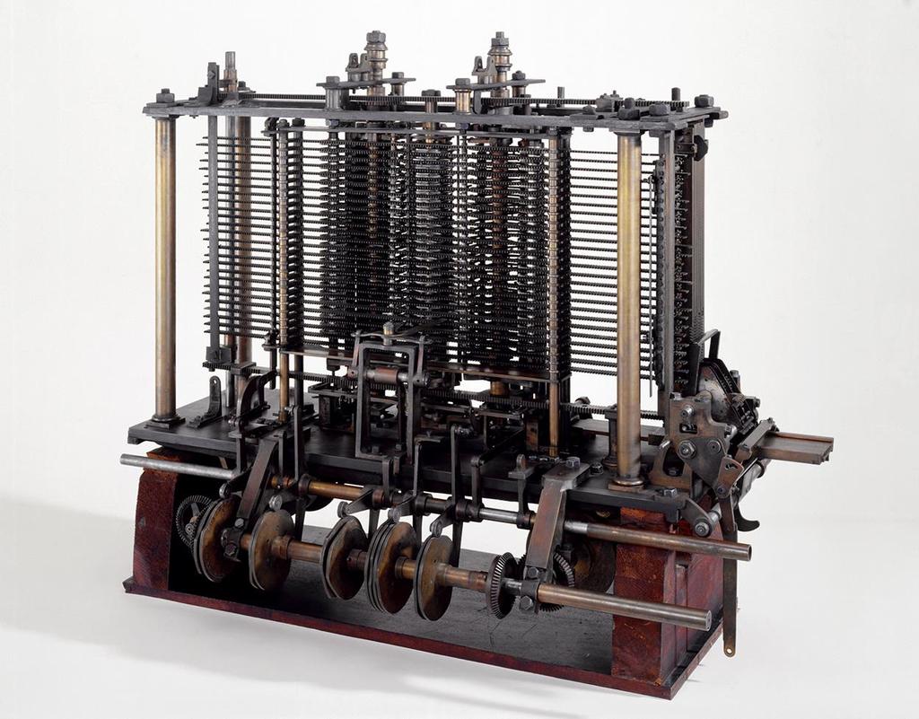 Charles Babbage Analytical Engine 1837 - Lösen von großen Anwendungen (z.b. Polynome) - Gleitkommaarithmetik - Dampfantrieb, 55.