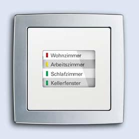 Vorher: Lichtschalter Nachher: LED-Anzeige WaveLINE und Lichtschalter Lieferumfang Fenstermelder WaveLINE So einfach geht es.