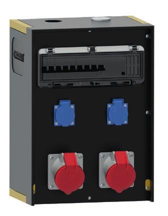 Anschlusstechnik Ober- und Unterteil schwarz, Abschlussecken in gelb in verschiedenen RAL-Tönen erhältlich Zubehör siehe Seite 184 Bestell-Nr. 54455 Bestell-Nr.