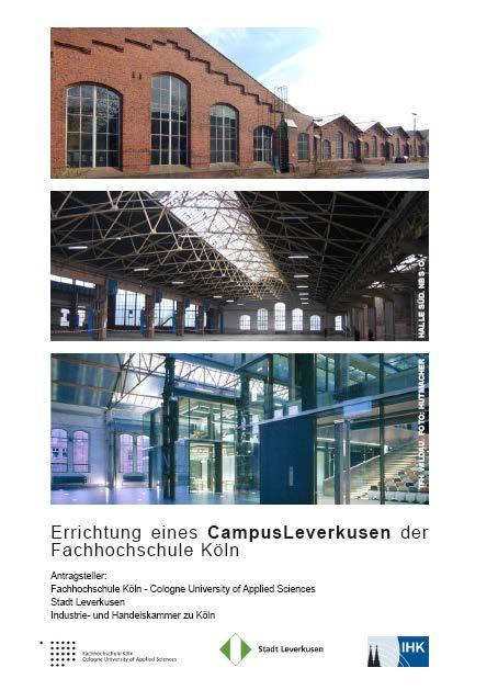 studium in Leverkusen! Kooperationsvorschläge für interessierte Partner aus Industrie und Hochschulen Prof. Dr.