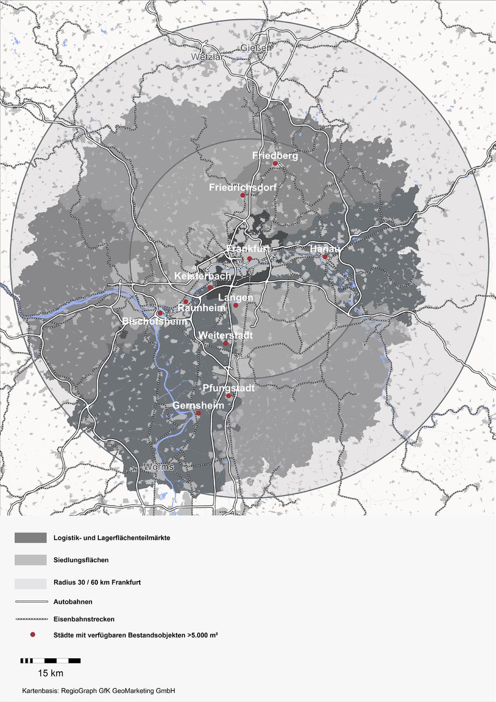 Teilmärkte Teilmärkte und verfügbare Bestandsobjekte Q1 2017 Nord-Ost 3,50 5,00 /m² Nord-West 3,50 5,00 /m² Frankfurt 3,00 6,30 /m² Süd-West 3,50 6,95 /m² Ost 3,00 5,00 /m² Süd-Ost 3,50 6,30 /m²