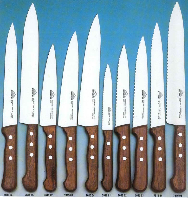 Kitchen knife Couteau de cuisine Coltello da cucina, lama liscia 7600 01 130 80 g 1 701356 Küchenmesser ohne Wellenschliff, SB-verp.