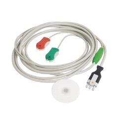 Zubehör Kabel EKG Patientenkabel, 2-polig (3.6m) zum Anschluss von EKG-Elektroden, inkl. 1 Pack.