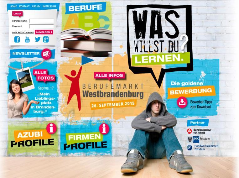 Gewerbeflächenmanagement Auf der Internetseite der Wirtschaftsregion Westbrandenburg unter www.wirtschaftsregionwestbrandenburg.