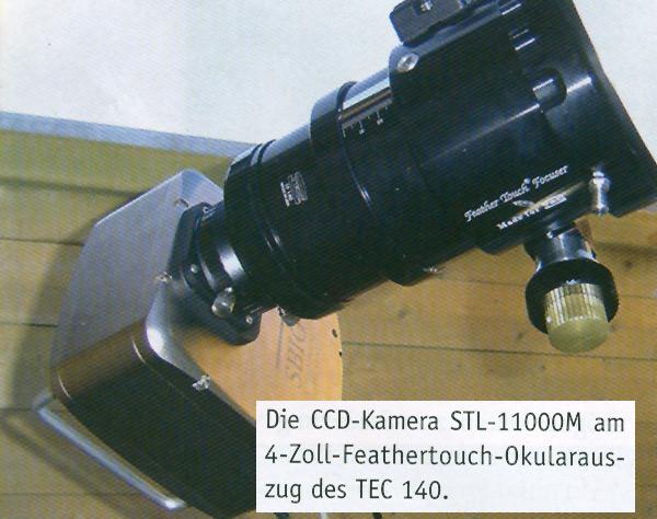 Ist der Fokus gefunden, findet die notwendige Kalibration der Montierung mit der CCD- Kamera statt. Hier wird das Zusammenspiel beider Komponenten exakt aufeinander abgestimmt.