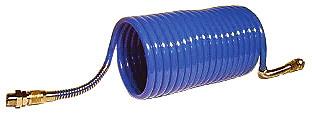 Polyamid-Schlauchspiralen Standardfarbe: blau (andere Farben auf Anfrage) mit drehbaren Verschraubungen Toleranzen: Außendurchmesser: 4,0-10mm +0,05-0,07 11,5-18mm +0,10 Wandstärken: 4-15mm +0,10 2 x