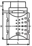 (PA66) / IXEF1022 Medium: Druckluft, neutrale Gase Temperatur: max. 50 C Eingangsdruck: Pe max.