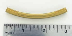 Implantate Verlängerungsschiene, Titanlegierung (TAN), golden Verbindung zwischen kranialer Rippenhalterung und kaudaler Rippenhalterung oder lumbalem Verlängerungsstab.