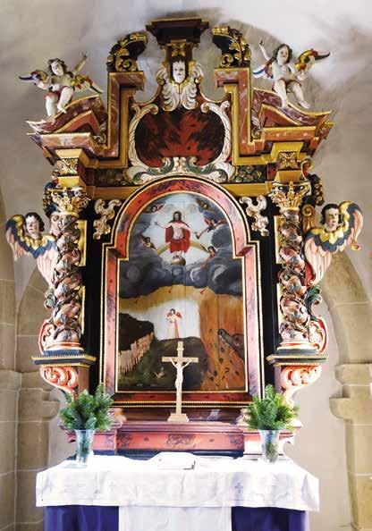 Landeskirche Wertvoller Altaraufsatz in Neerda erfolgreich restauriert Ein wertvoller Altaraufsatz aus dem 17.