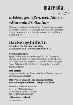 58 ANZEIGEN Dornbirner Gemeindeblatt 21.