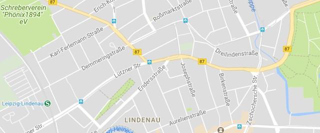 Lage Das Objekt befindet sich im Stadtteil Lindenau direkt im Leipziger Westen. Der Stadtteil Lindenau grenzt an Alt-Lindenau, Neu- Lindenau, Plagwitz und dem Zentrum Leipzigs.