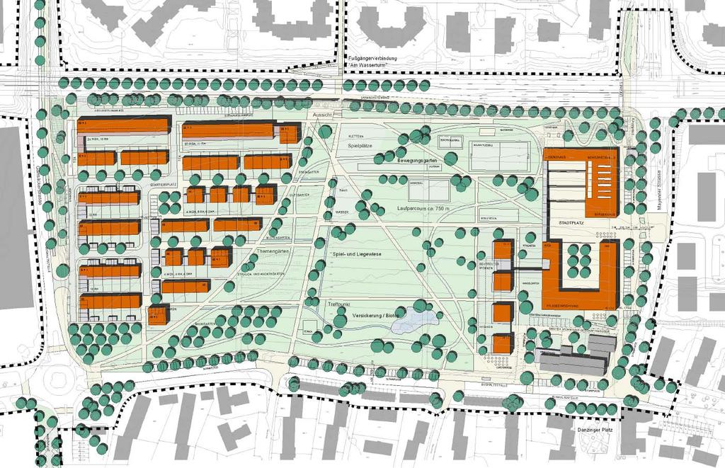 Städtebaulicher Rahmenplan (ars) Wohnen Röte West Stadtpark Süd Gemeinbedarf