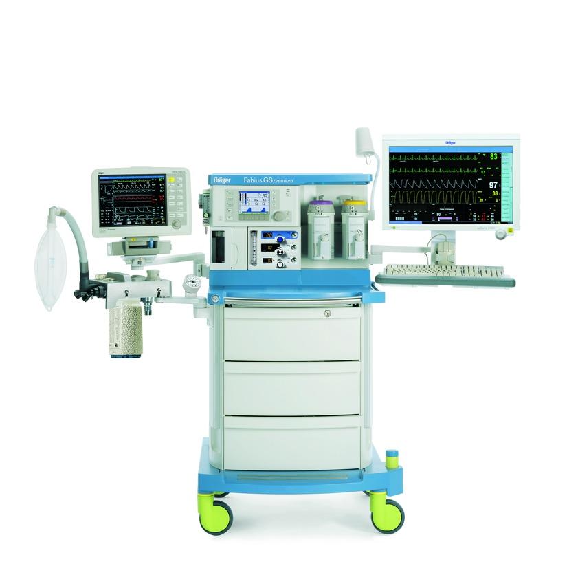 Dräger Fabius GS premium Anästhesie-Arbeitsplätze D-9285-2009 Fabius GS premium vereint ein benutzerfreundliches Bedienkonzept, eine flexible