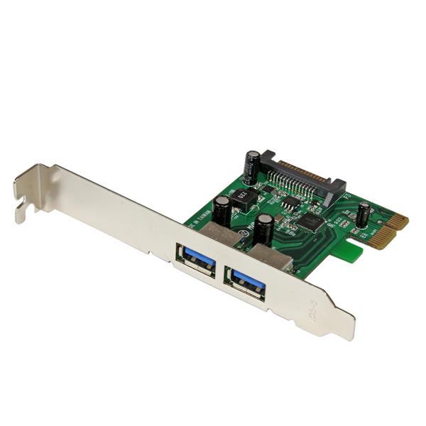 2 Port PCI Express SuperSpeed USB 3.0 Schnittstellenkarte mit UASP - SATA Strom Product ID: PEXUSB3S24 Mit der 2-Port-PCI Express USB 3.0-Karte PEXUSB3S24 können Sie zwei USB 3.