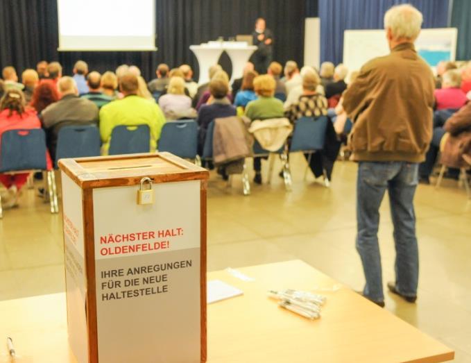 Erschließung des Bereichs Oldenfelde Sachstand Entwurfs- und Genehmigungsplanung läuft Ergebnisse