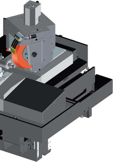 Höchstbreite der Scheibe von 150 mm erlaubt die Bearbeitung der Werkstücke in einem Arbeitsgang oder von mehreren