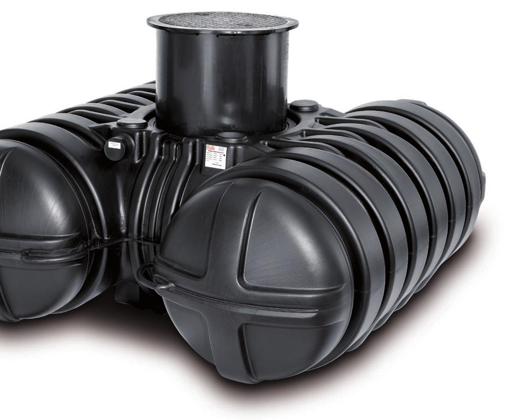 Roth Twinbloc für individuelle Ansprüche Roth Twinblocs sind in den Größen 3500 Liter und 5000 Liter lieferbar. Die PE-Behälter sind wasserdicht und erdstabil.