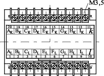 Abmessungen (links Gehäuse D10, rechts Gehäuse D20) Lage der Anschlussklemmen SSR2-4 05 Lage der Anschlussklemmen SSR5-9